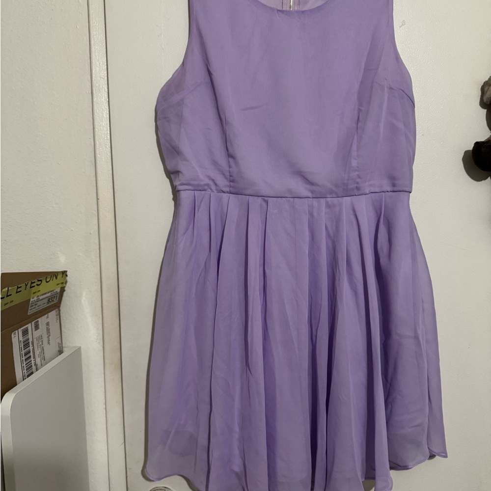 Lavender Sleeveless Kids Dress